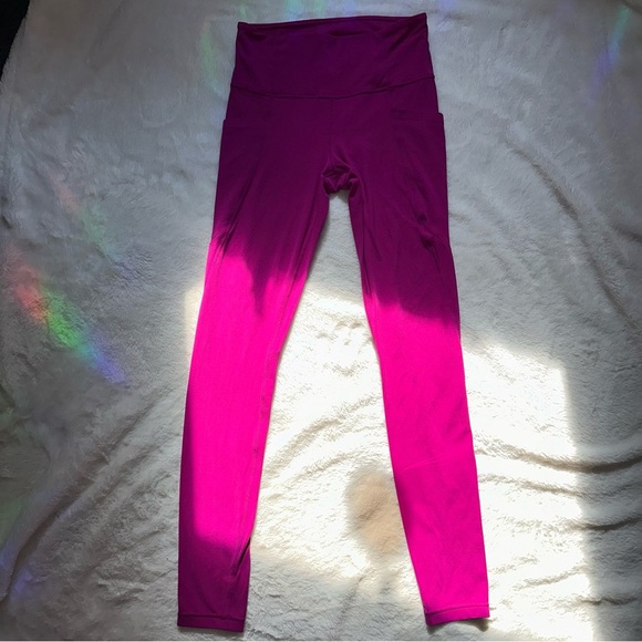 ATHLETA Salutation Stash Pocket II Tight Small Tall Exotic Fuchsia Pink Leggings - Picture 10 of 10